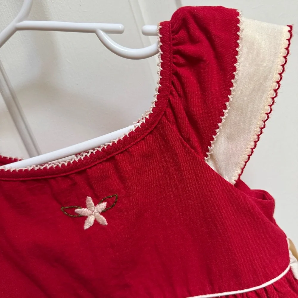 Well Dressed Wolf Classic Good Cheer Red White Dress Holiday Christmas Girls 3